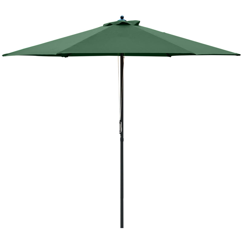 Green 2.8m Round Garden Parasol Umbrella