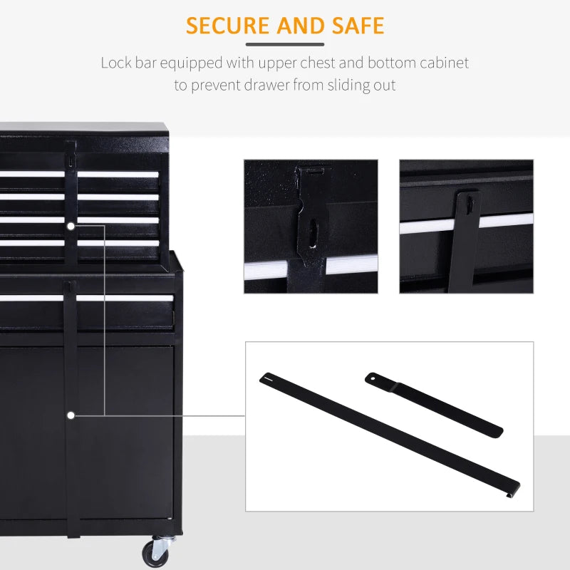 2-in-1 Metal Tool Storage Cabinet