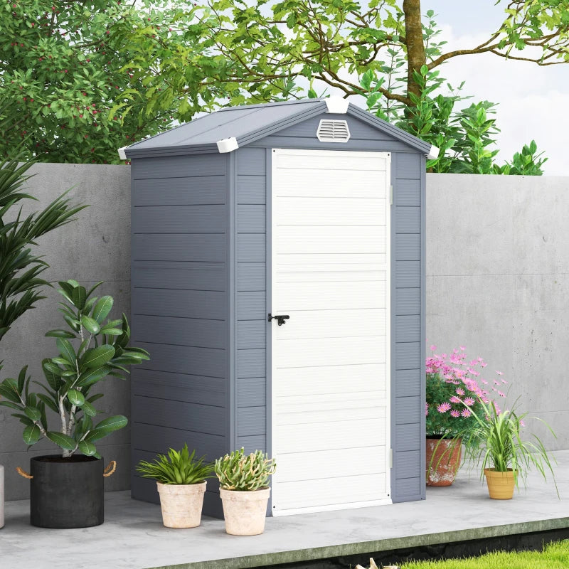 4ft x 3ft Grey Storage Shed