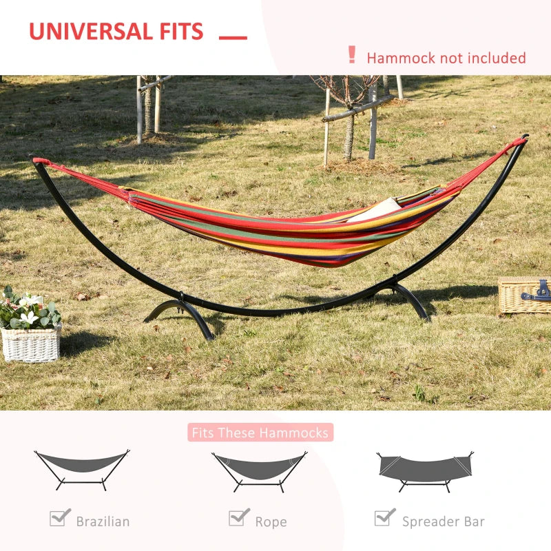 Metal Hammock Stand - Universal Outdoor Garden Camping Picnic Patio Replacement