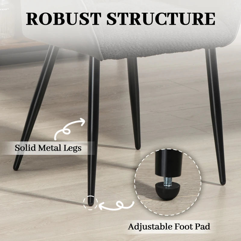 Stylish Upholstered Accent Chair with Foot Pads, Chenille Fabric Front and PU Back for Living Room or Bedroom