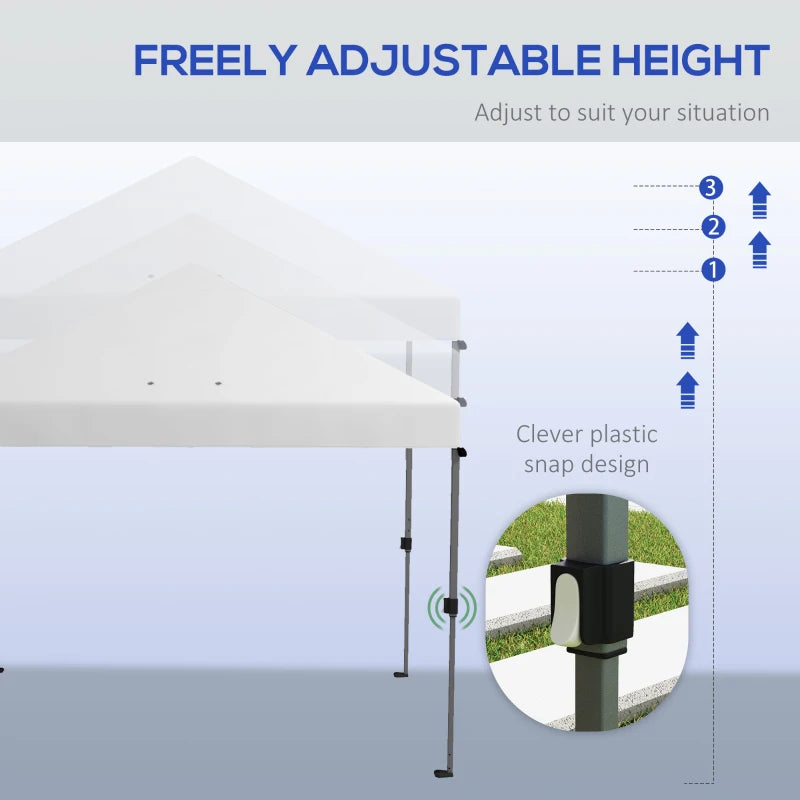 White 3x3m Pop-Up Gazebo Kit