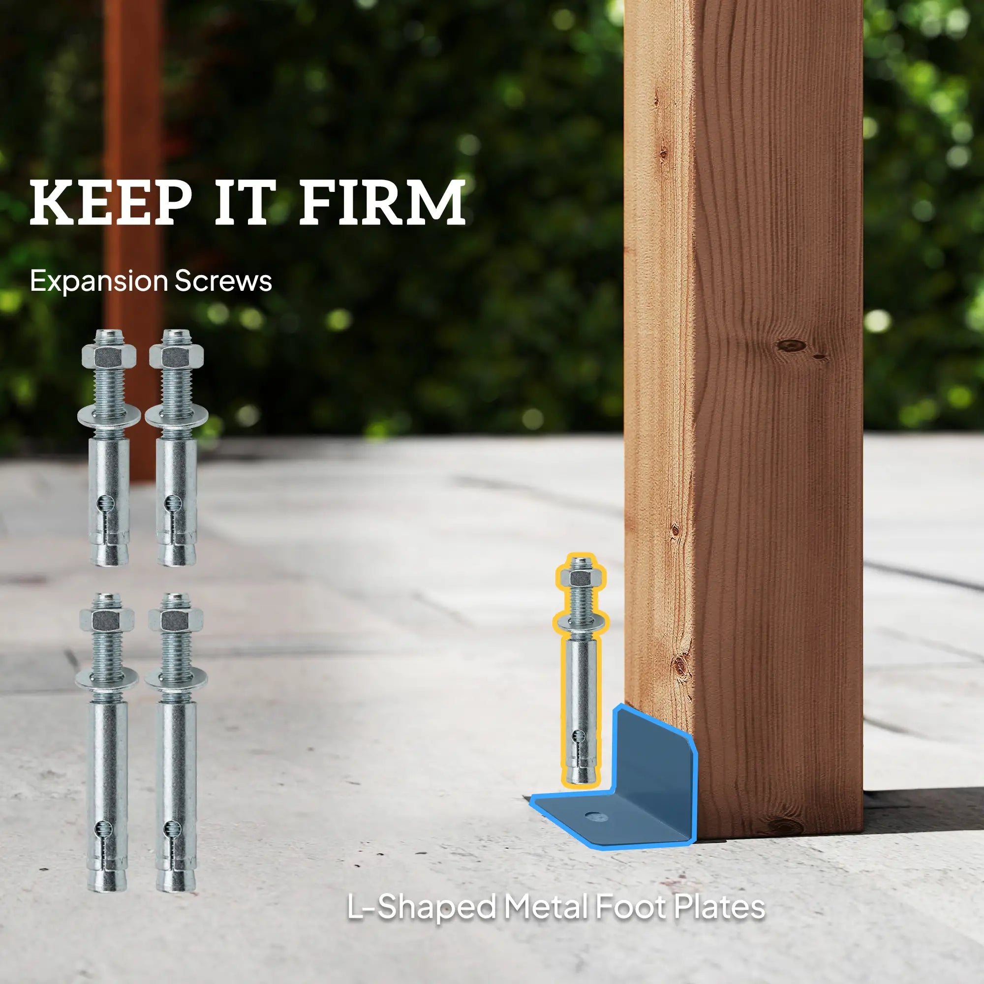 3x3m Wooden Pergola Kit with Triangle Supports – Garden Gazebo Grape Trellis Frame, 5-Beam Maple Wood-Effect Design