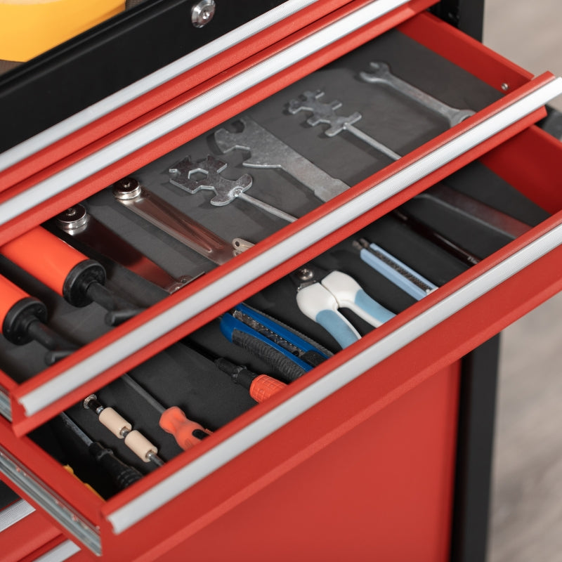 Tool Cabinet Cart with Lockable Drawers