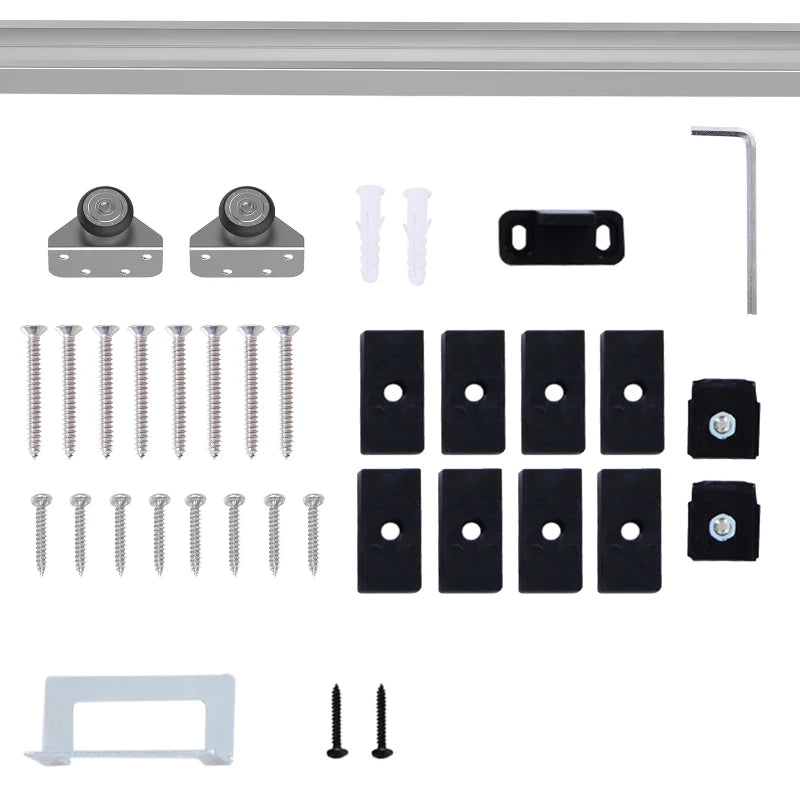 Modern Sliding Barn Door Hardware Kit for Home