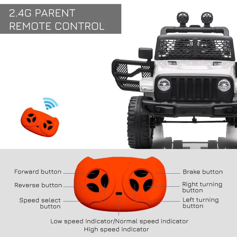 12V Kids Electric Ride On Car Truck SUV Toy with Remote Control for Ages 3-6 - Safe & Fun!