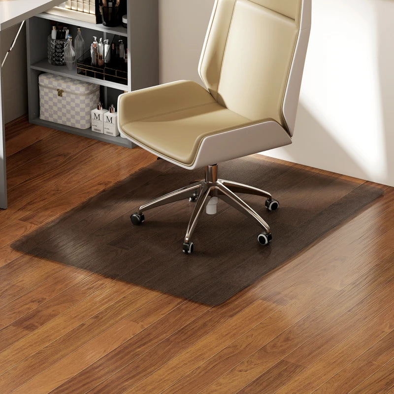 Non-Slip Chair Mat for Hard Floors 90x120 cm - Black Floor Protector for Wood & Tile - Office & Home Use