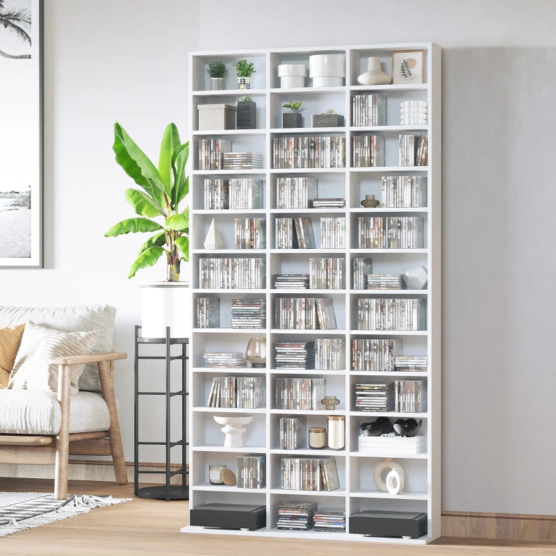 33 Adjustable Compartment Storage Unit - Versatile White Organizer for Home, Office, and Craft Supplies - Space-Saving Design