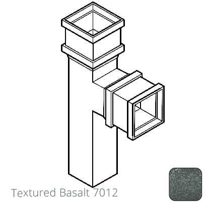 100 x 75mm (4"x3") Cast Aluminium 90 Degree Branch without Ears - Textured 7012 Basalt Grey - Trade Warehouse