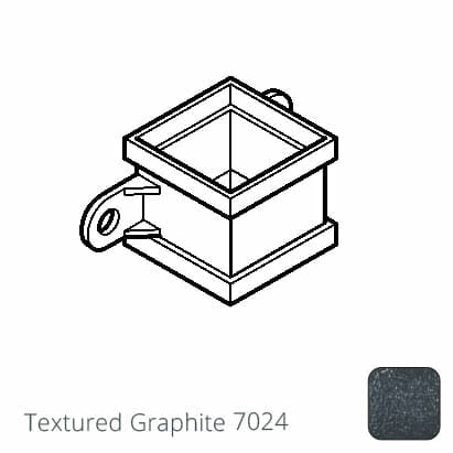 100 x 75mm (4"x3") Cast Aluminium Eared Socket - Textured 7024 Graphite Grey - Trade Warehouse