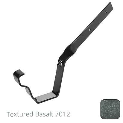 100 x 75mm (4"x3") Moulded Ogee Aluminium Side Fix Rafter Bracket - Textured Basalt Grey RAL 7012 - Trade Warehouse