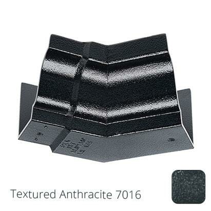 100 x 75mm (4"x3") Moulded Ogee Cast Aluminium 135 Degree Internal Angle - Textured Anthracite Grey RAL 7016 - Trade Warehouse