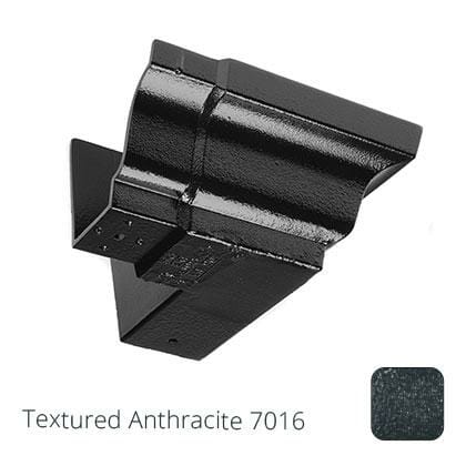 100 x 75mm (4"x3") Moulded Ogee Cast Aluminium 90 Degree External Angle - Textured Anthracite Grey RAL 7016 - Trade Warehouse