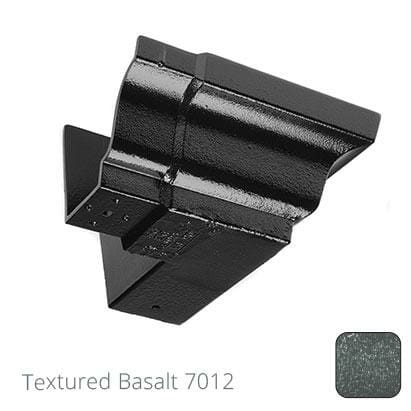 100 x 75mm (4"x3") Moulded Ogee Cast Aluminium 90 Degree External Angle - Textured Basalt Grey RAL 7012 - Trade Warehouse