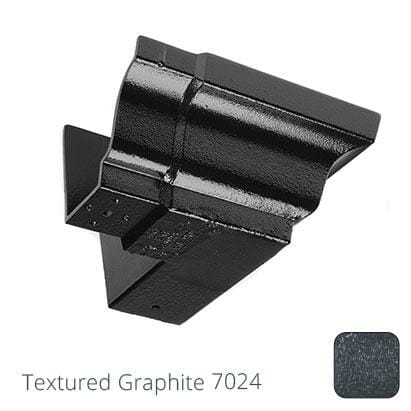 100 x 75mm (4"x3") Moulded Ogee Cast Aluminium 90 Degree External Angle - Textured Graphite Grey RAL 7024 - Trade Warehouse