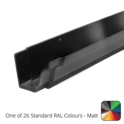 100 x 75mm (4"x3") Moulded Ogee Cast Aluminium Gutter 1.83m length - One of 26 Standard Matt RAL colours TBC - Trade Warehouse