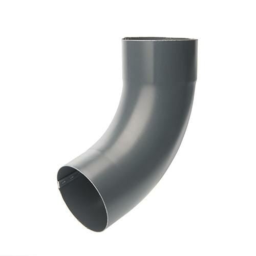 100mm Anthracite Grey Galvanised Steel Downpipe 70 Degree Bend - Trade Warehouse