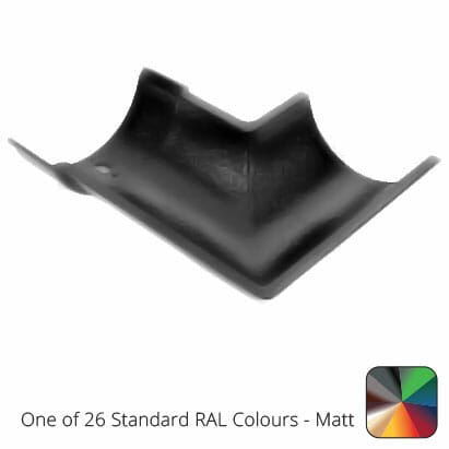 115mm (4.5") Beaded Half Round Cast Aluminium 135 degree External Gutter Angle - One of 26 Standard Matt RAL colours TBC - Trade Warehouse