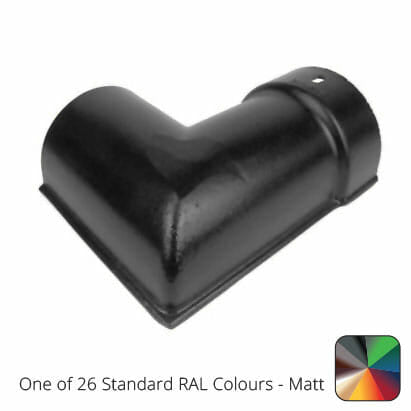 115mm (4.5") Beaded Half Round Cast Aluminium 90 degree External Gutter Angle - One of 26 Standard Matt RAL colours TBC - Trade Warehouse