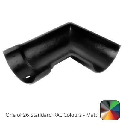 115mm (4.5") Beaded Half Round Cast Aluminium 90 degree Internal Gutter Angle - One of 26 Standard Matt RAL colours TBC - Trade Warehouse