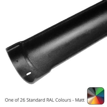 115mm (4.5") Beaded Half Round Cast Aluminium Gutter Length - 0.61m - One of 26 Standard Matt RAL colours TBC - Trade Warehouse