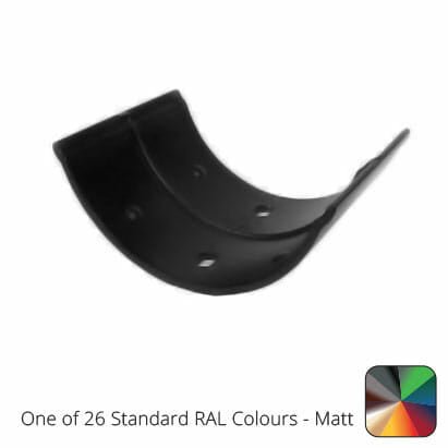 115mm (4.5") Beaded Half Round Cast Aluminium Gutter Union Clip - One of 26 Standard Matt RAL colours TBC - Trade Warehouse