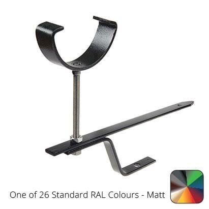 115mm (4.5") Half Round Cast Aluminium Rise & Fall Gutter Bracket - One of 26 Standard Matt RAL colours TBC - Trade Warehouse