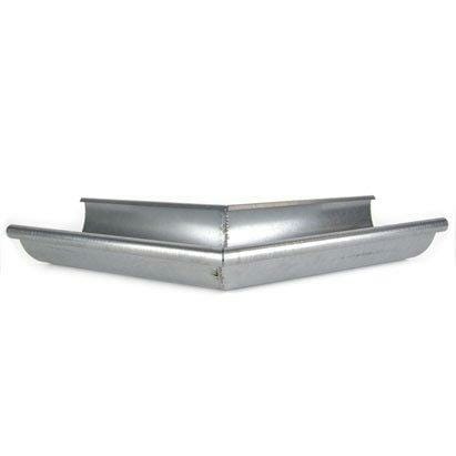 115mm Half Round Galvanised Steel 135degree External Gutter Angle - Trade Warehouse