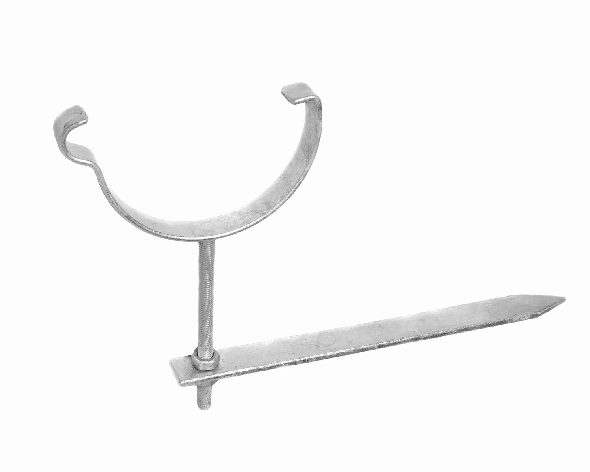 115mm Half Round Galvanised Steel Rise & Fall Bracket - (there is no Natural Zinc Version) - Trade Warehouse