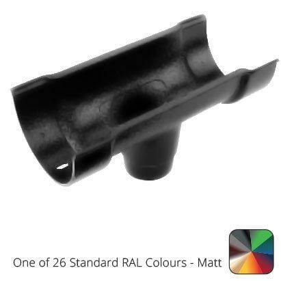115x75mm (4.5"x3") Beaded Deep Run Cast Aluminium Double Socket Running Outlet with 75mm outlet pipe - One of 26 Standard Matt RAL colours TBC - Trade Warehouse