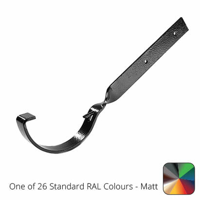 125mm (5") Half Round Cast Aluminium Gutter Side Fix Rafter Bracket - One of 26 Standard Matt RAL colours TBC - Trade Warehouse
