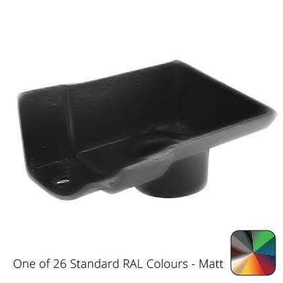 125mm (5") Victorian Ogee Cast Aluminium 76mm Right Hand Stop End Outlet - One of 26 Standard Matt RAL colours TBC - Trade Warehouse