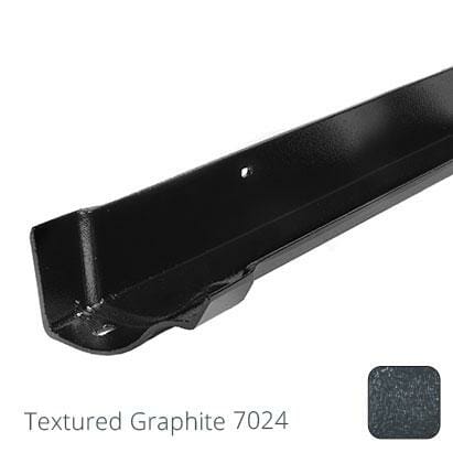 125mm (5") Victorian Ogee Cast Aluminium Gutter 1.83m length - Textured Graphite Grey RAL 7024 - Trade Warehouse