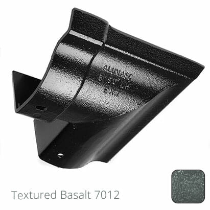 125mm (5") Victorian Ogee Cast Aluminium Gutter 90 External Angle - Textured Basalt Grey RAL 7012 - Trade Warehouse