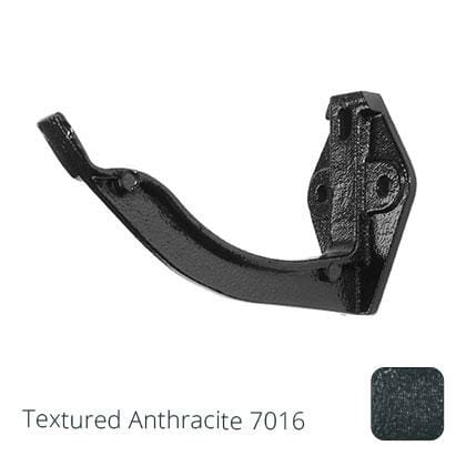 125mm (5") Victorian Ogee Cast Aluminium Gutter Fascia Bracket - Textured Anthracite Grey RAL 7016 - Trade Warehouse