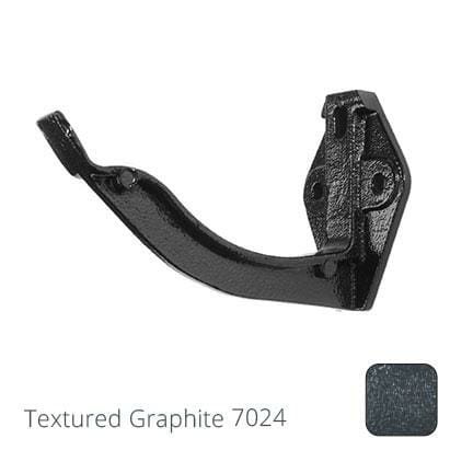 125mm (5") Victorian Ogee Cast Aluminium Gutter Fascia Bracket - Textured Graphite Grey RAL 7024 - Trade Warehouse