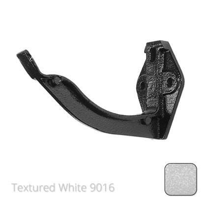 125mm (5") Victorian Ogee Cast Aluminium Gutter Fascia Bracket - Textured Traffic White RAL 9016 - Trade Warehouse