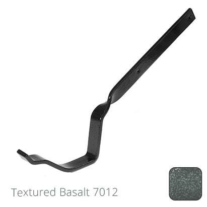 125mm (5") Victorian Ogee Cast Aluminium Gutter Side Fix Rafter Bracket - Textured Basalt Grey RAL 7012 - Trade Warehouse