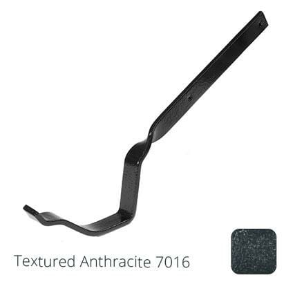 125mm (5") Victorian Ogee Cast Aluminium Gutter Side Fix Rafter Bracket - Textured Traffic White RAL 9016 - Trade Warehouse