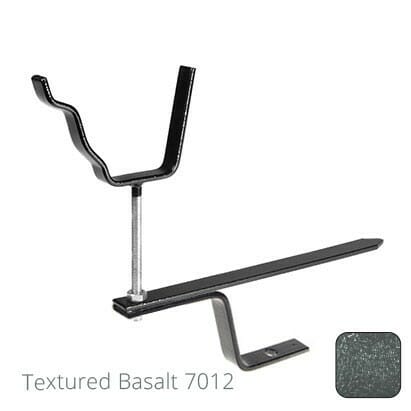 125x100 (5"x 4") Moulded Ogee Aluminium Rise & Fall Bracket - Textured Basalt Grey RAL 7012 - Trade Warehouse