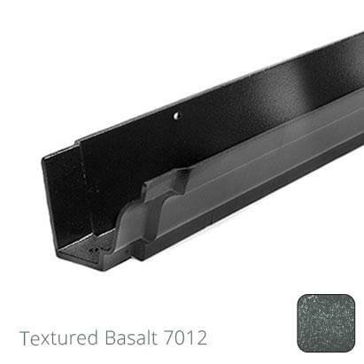 125x100 (5"x 4") Moulded Ogee Cast Aluminium Gutter 1.83m length - Textured Basalt Grey RAL 7012 - Trade Warehouse