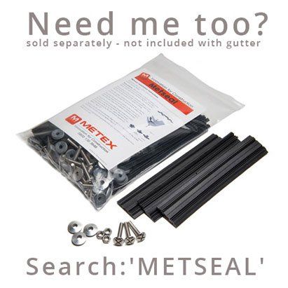 150mm (6")Half Round Cast Aluminium Gutter 1.83m length - Textured Black - Trade Warehouse