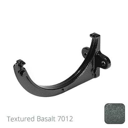 150mm (6")Half Round Cast Aluminium Gutter Fascia Bracket - Textured Basalt Grey RAL 7012 - Trade Warehouse