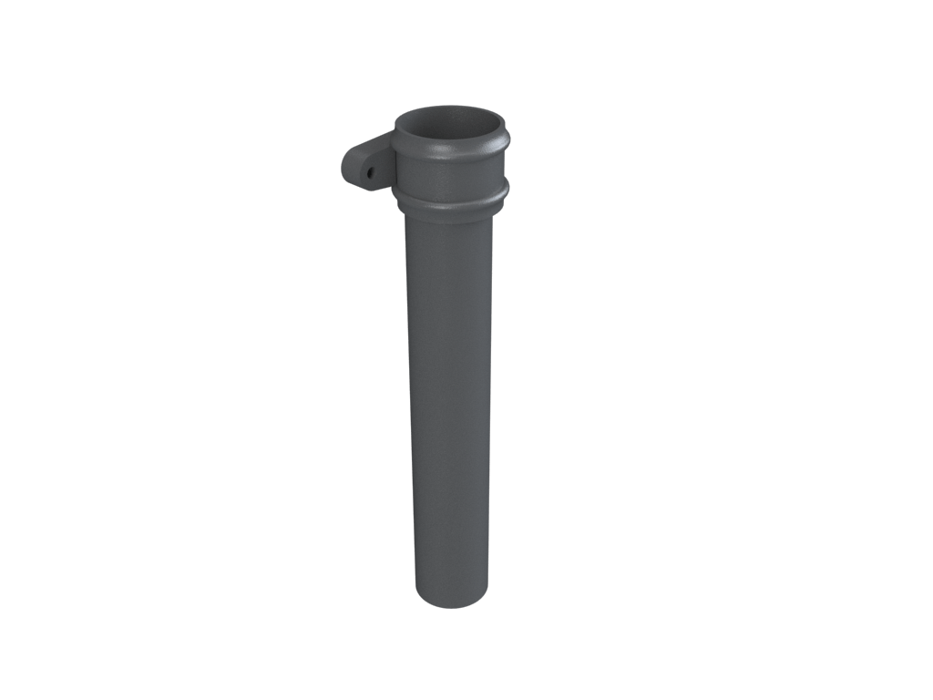 2.5" Round Eared Downpipe x 3ft Primed - Trade Warehouse