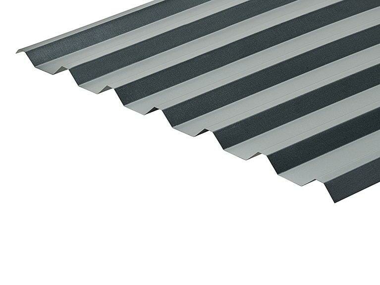 34/1000 Box Profile Plain Galvanised finish 0.5mm Metal Roof Sheet - Trade Warehouse