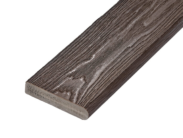 3.6m Premium Woodgrain Effect Bullnose Board Capstock PVC-ASA - Trade Warehouse
