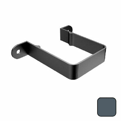 76mm Swaged Aluminium Square STAND OFF PIPE CLIP 30MM PPC - 7016M Anthracite Grey