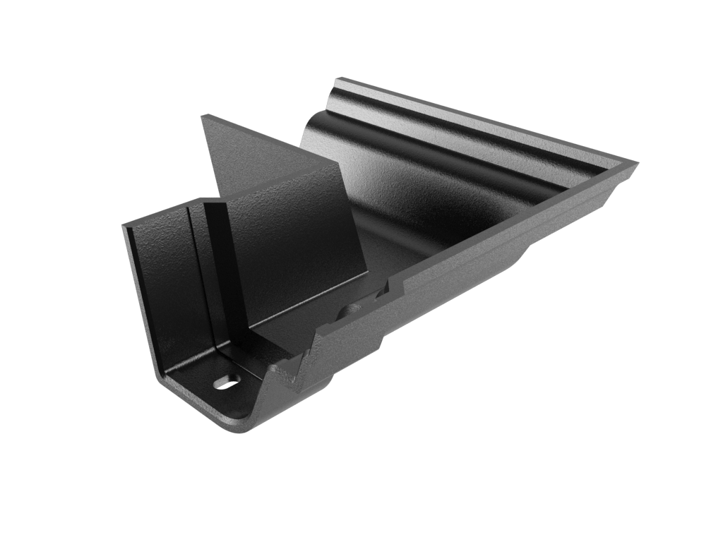 4.5" Notts Pattern Ogee Gutter 90 Degree External Angle Painted - Trade Warehouse