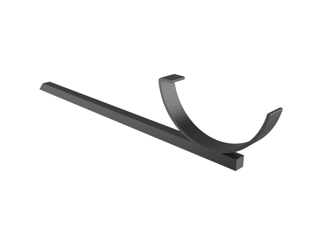 5" Plain Half Round Gutter Drive In Bracket Painted - Trade Warehouse