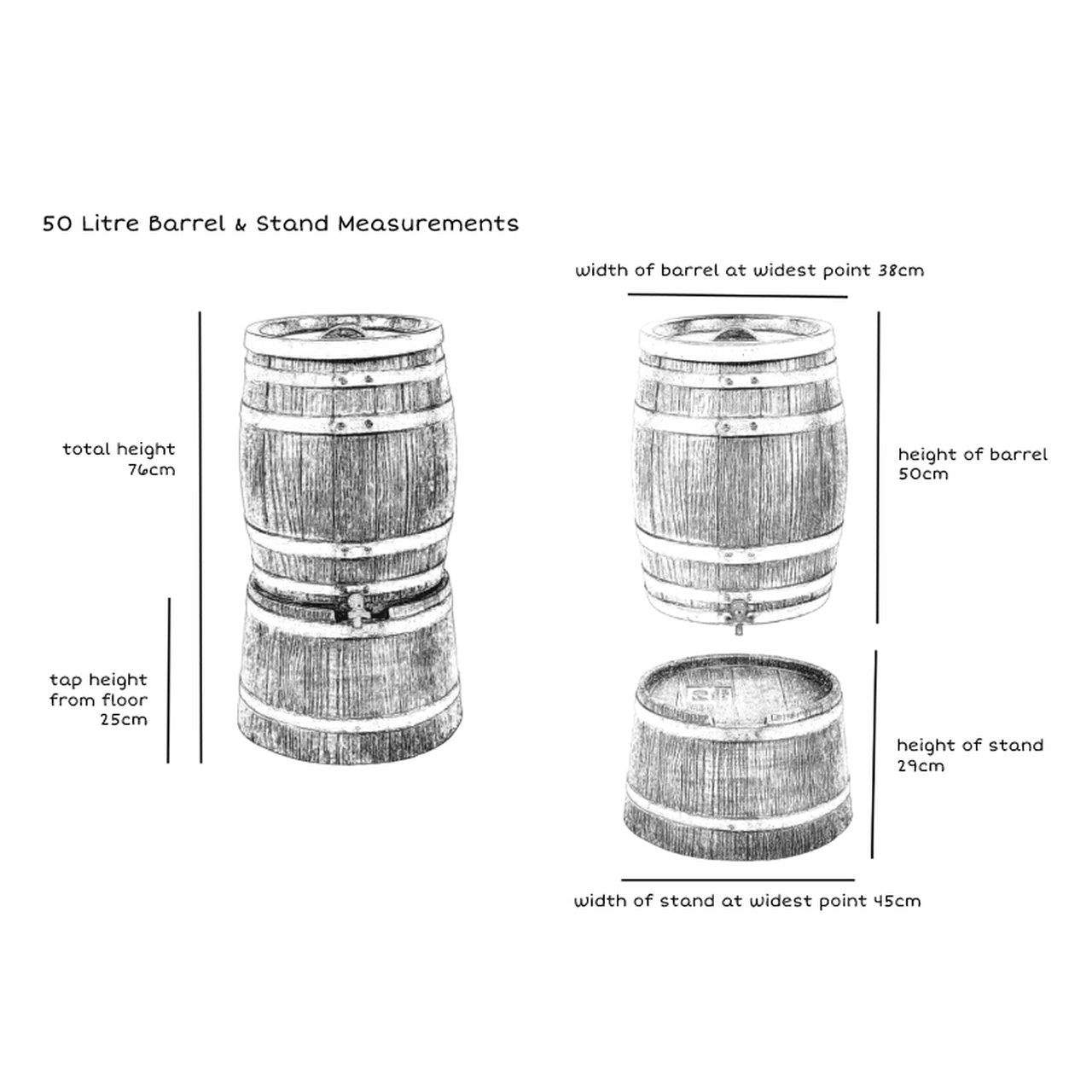 50L Barrel & Stand - Trade Warehouse